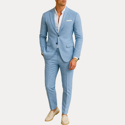 Julian | Men’s Lightweight Linen-Blend Suit