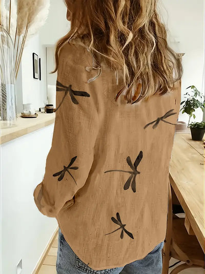 Lisa |  Dragonfly Pattern Shirt