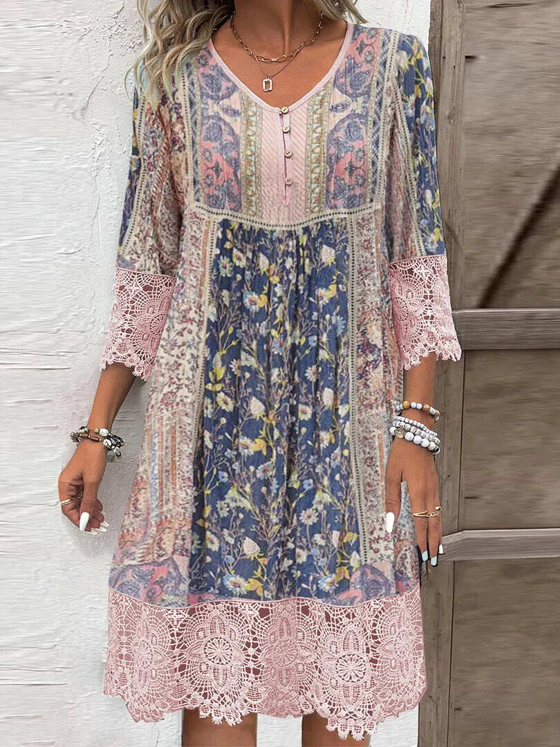 Mirabel | Vintage Dress with Lace Details