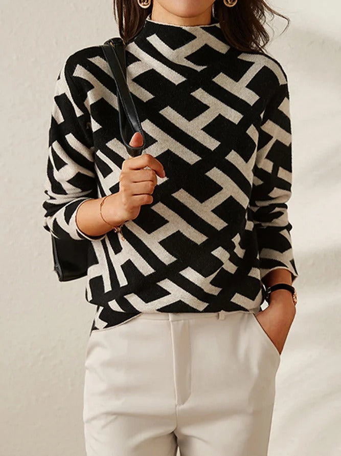 Georgia | Elegant Roll Neck Jumper