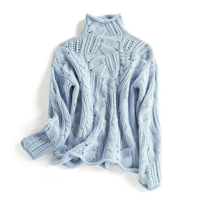 Lara | Turtleneck with Braided Knit