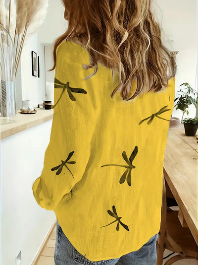 Lisa |  Dragonfly Pattern Shirt