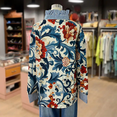 Rosalie™ – Vintage Floral Printed Blouse