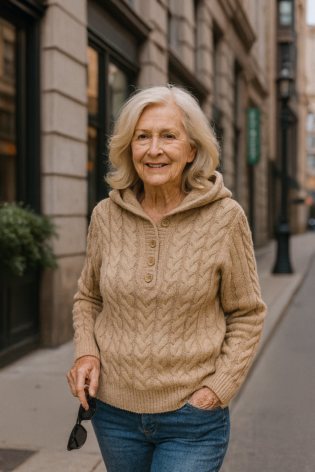 Bellini Cable Knit Hoodie
