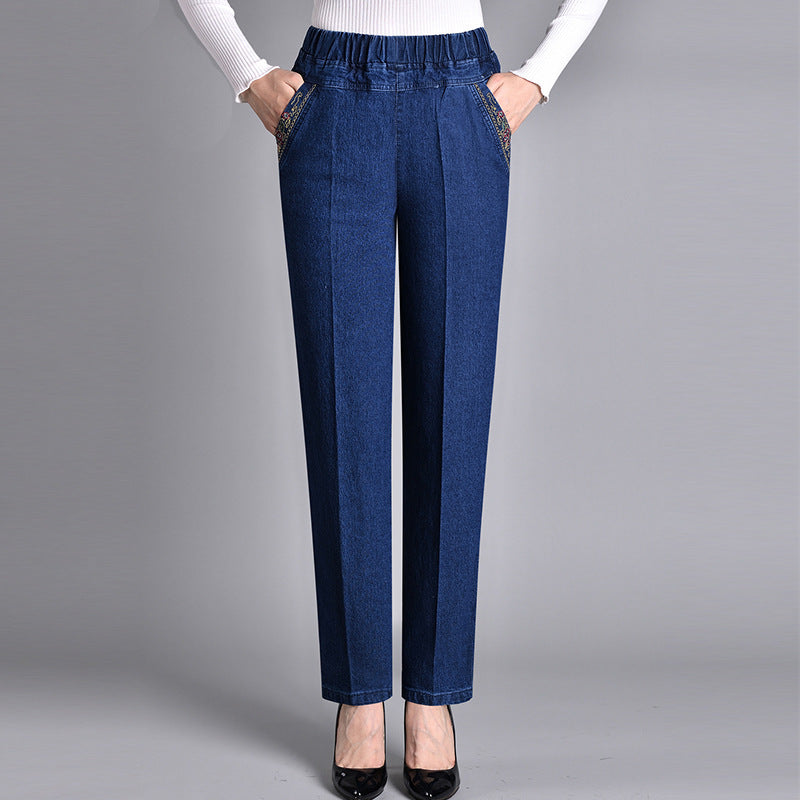 Bellini® | Women's jeans with side pockets and elastic waist