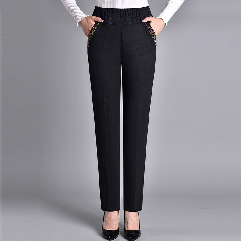 Bellini® | Women's jeans with side pockets and elastic waist
